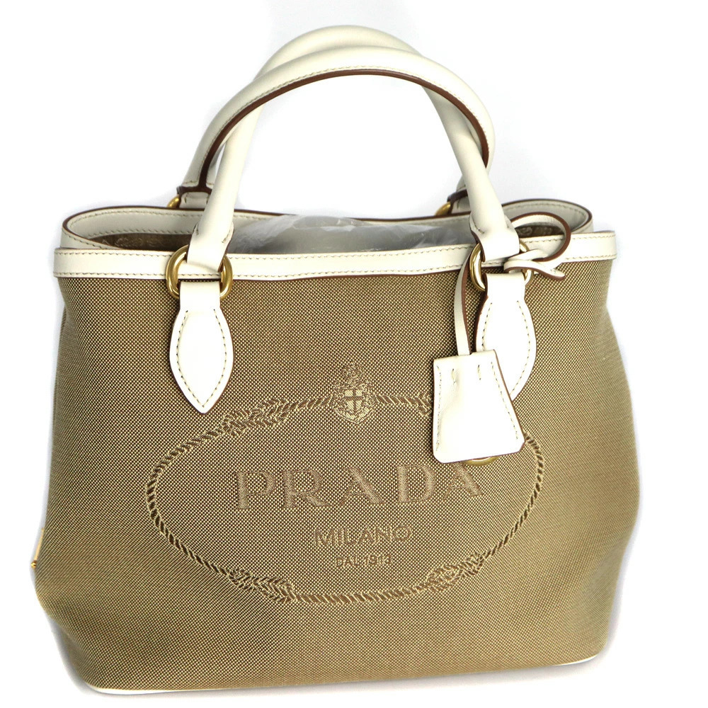 Prada Canvas Tote Bag
